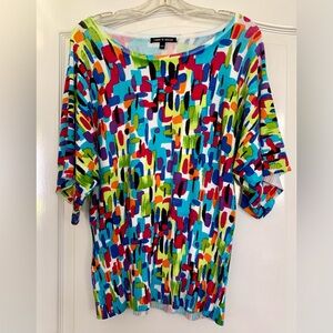 Cable & Gauge Multicolor Abstract top L stretch